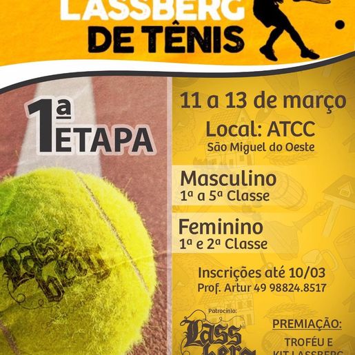 ATCC promove circuito regional de tênis; ouça a entrevista