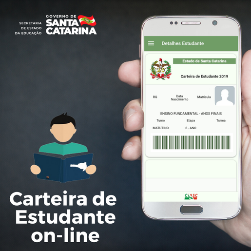 Estudantes da rede estadual de ensino podem buscar a carteirinha impressa ou digital