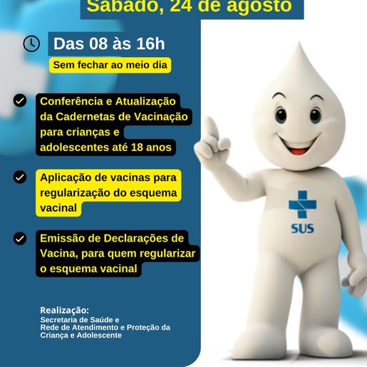 Dia D de Multivacinação será neste sábado em Iporã do Oeste