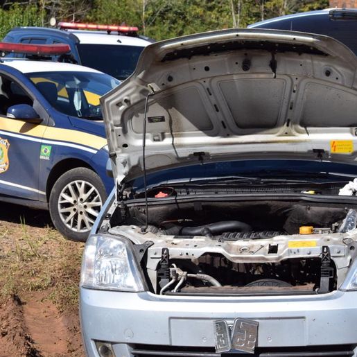 VÍDEO: PRF de Guaraciaba apreende grande quantidade de droga na BR-282