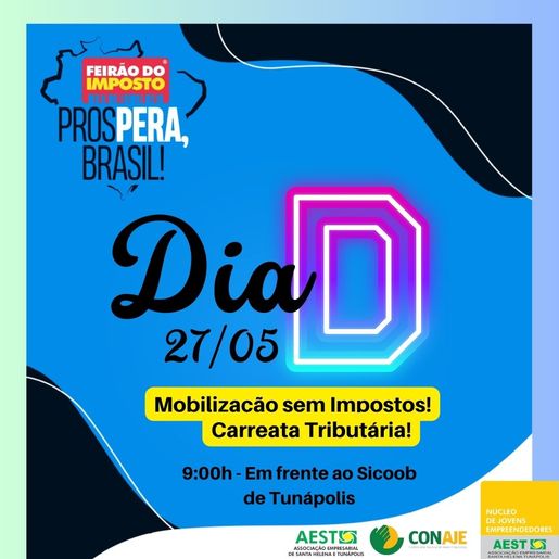 Feirão do Imposto terá carreata tributária neste sábado em Tunápolis