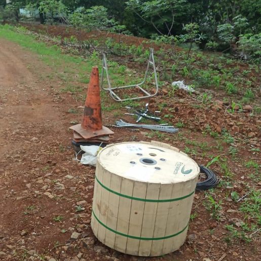 PM recupera 3 mil metros de fibra ótica furtada em São Miguel do Oeste