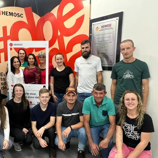 Grupo de Iporã do Oeste conta com 170 doadores de sangue atuantes