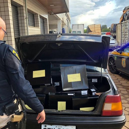 PRF apreende cerca de 180 garrafas de vinhos importados ilegalmente na BR-163