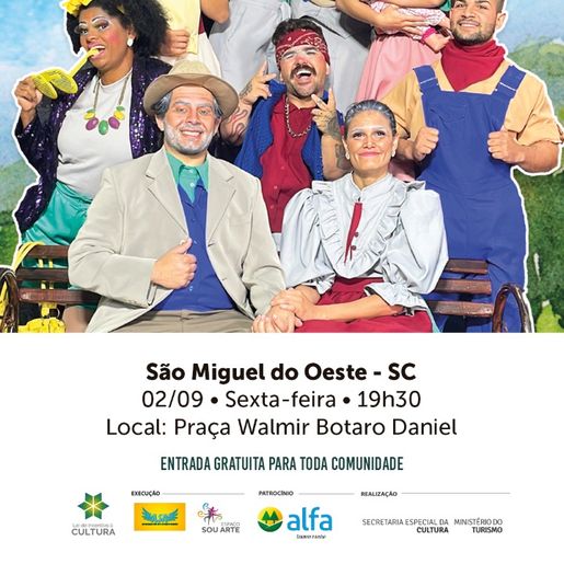 Espetáculo “Cooperação em Família” acontece em São Miguel do Oeste