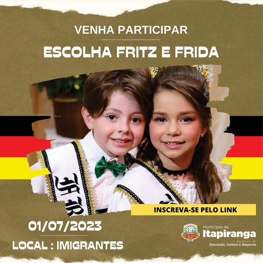 Concurso infantil Fritz e Frida acontece neste sábado, em Itapiranga