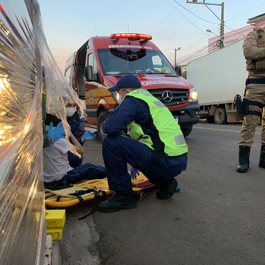Criança sofre ferimentos em atropelamento no Bairro Salete em SMOeste