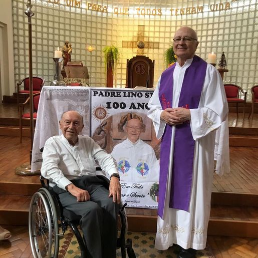Padre Lino Stahl completa 100 anos
