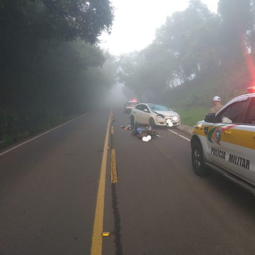 Motorista foge após causar acidente e deixar um ferido na SC-305