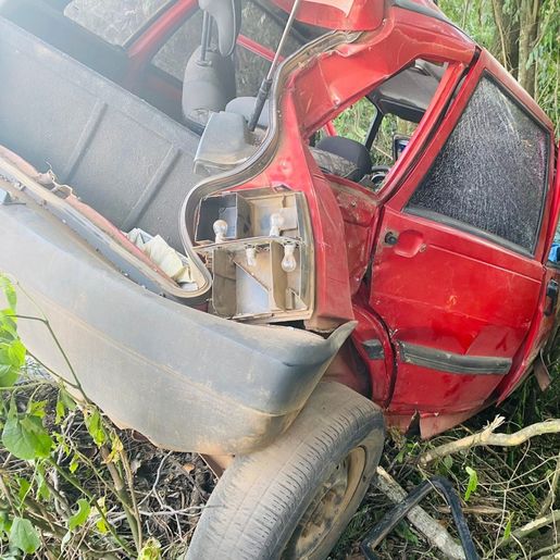 Vítima de acidente na SC 163 aguarda leito de UTI; estado de saúde é considerado grave