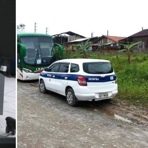 Ladrões invadem prédio público e levam carro da prefeitura em SC