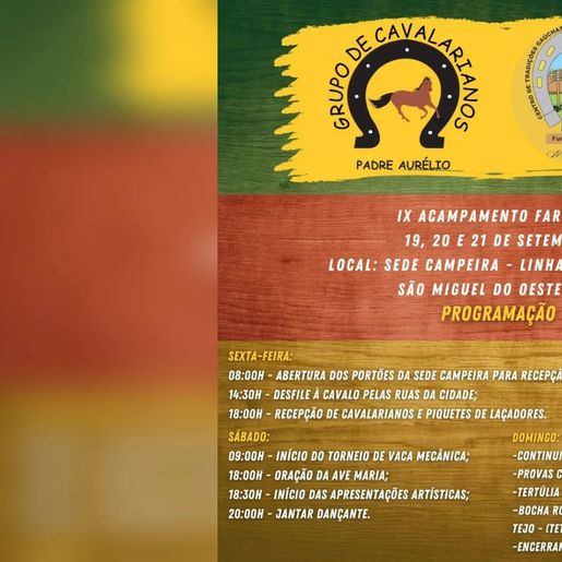 Acampamento Farrapo chega à 9ª edição neste fim de semana em São Miguel do Oeste