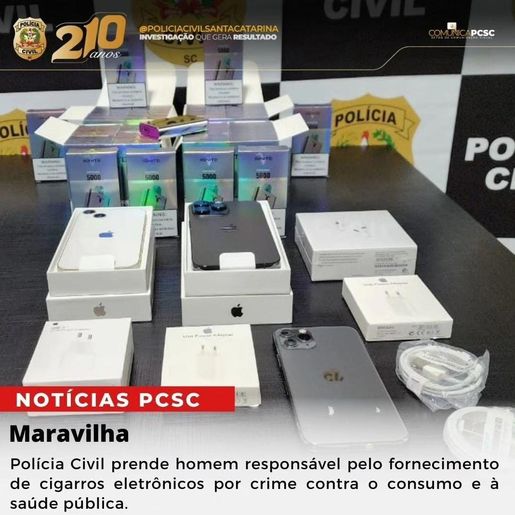 Fornecedor de cigarros eletrônicos na região é preso