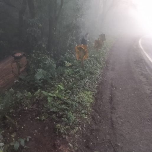 Acidente é registrado na SC 163