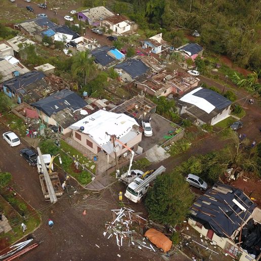 Defesa Civil confirma tornado como fenômeno que atingiu Descanso e Belmonte