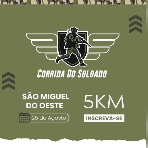 PMSC anuncia a 2ª edição da Corrida do Soldado em SMOeste