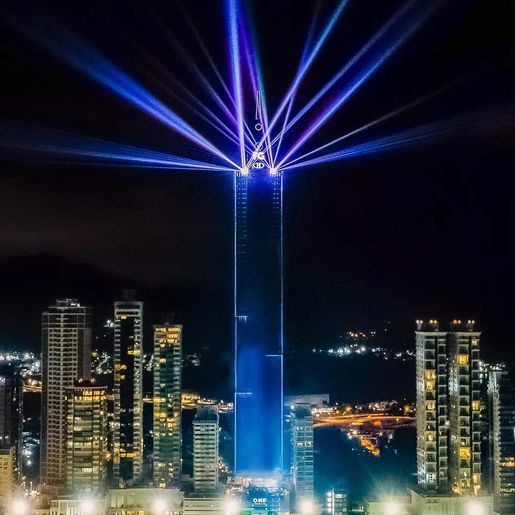 Prédio mais alto do Brasil, com 290 metros de altura, é inaugurado em Balneário Camboriú