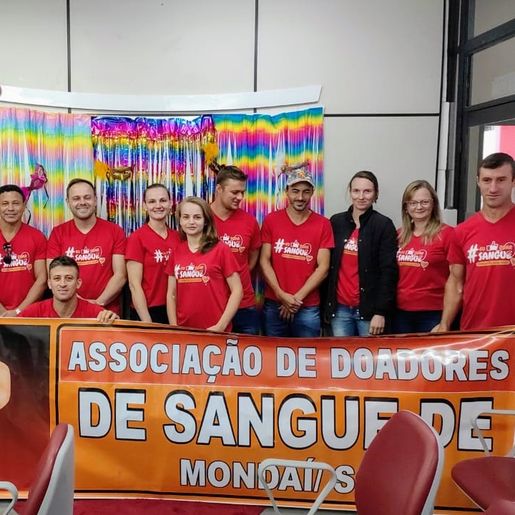 Associação dos Doadores de Sangue de Mondaí mantém doações mensais no Hemosc