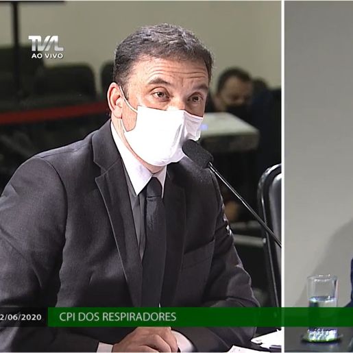 VÍDEO: Ex-secretário de Saúde de SC depõe na CPI dos respiradores