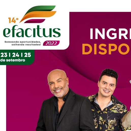 Ingressos para os shows da 14ª Efacitus já estão disponíveis