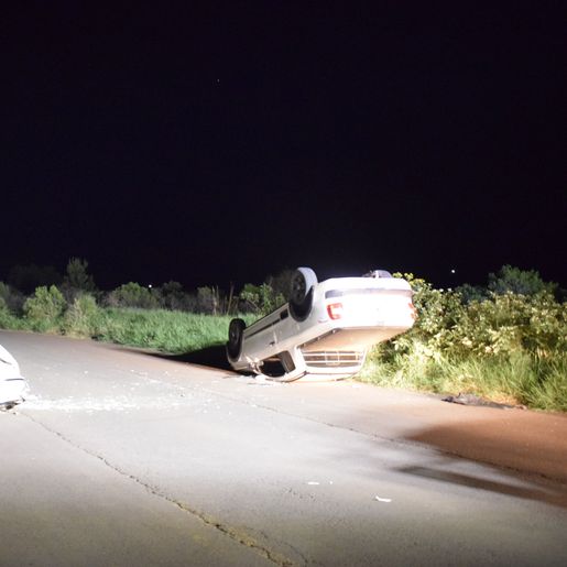 Capotamento deixa condutor ferido na SC-496 entre Descanso e Belmonte