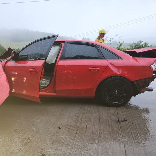 Cedrense sofre acidente na BR 163