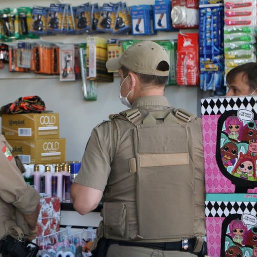 Polícia Militar inicia fiscalização sanitária no comércio em SMO