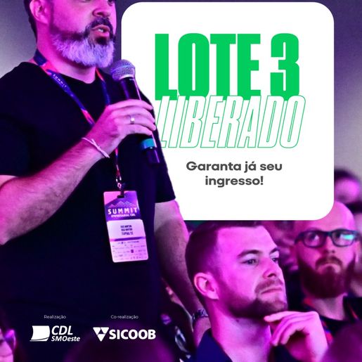 Summit Empresarial CDL 2025 já vendeu 80% dos ingressos em apenas 15 dias