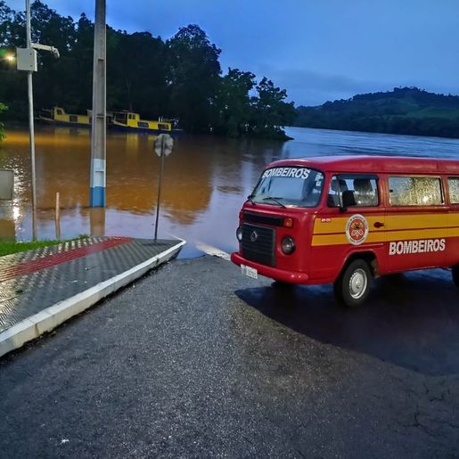 Defesa Civil de Mondaí alerta para risco de inundações devido à enchente do Rio Uruguai