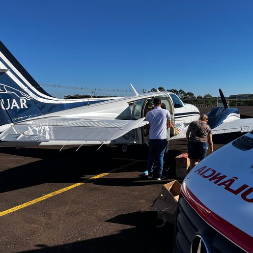 Quatro aeronaves partem de SMOeste rumo ao RS com doações