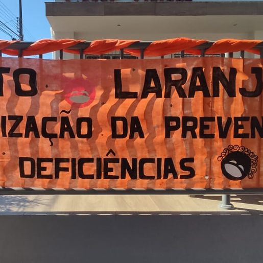 APAE Viviane realiza caminhada alusiva ao Agosto Laranja em São José do Cedro