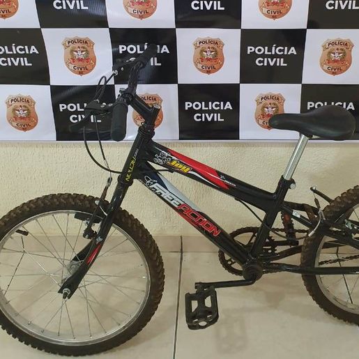 Polícia Civil recupera bicicleta furtada de estabelecimento comercial