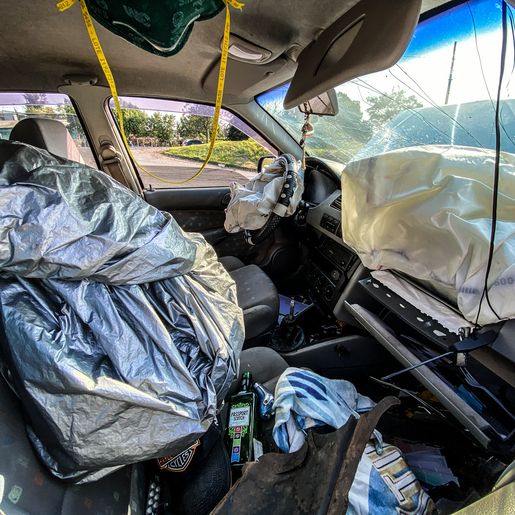 VÍDEO: Colisão traseira deixa homem ferido na BR-163 em SMO