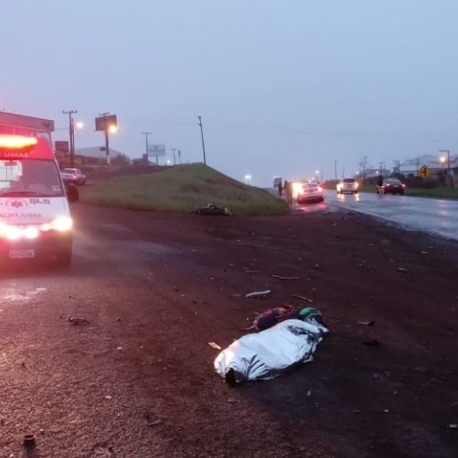 Veículo de Iporã do Oeste se envolve em acidente com morte na BR 282