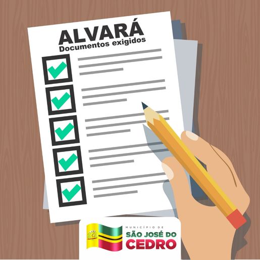 Renovação de Alvará já está disponível em São José do Cedro