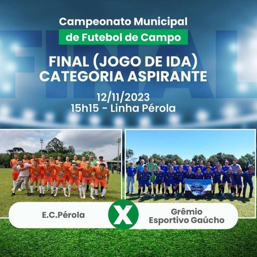 Peperi transmite Pérola e Grêmio da Canela Gaúcha no primeiro jogo da final