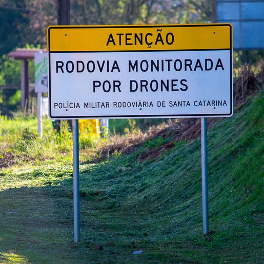 Visando reduzir acidentes nas SCs da região, PMRv intensifica fiscalização com drones