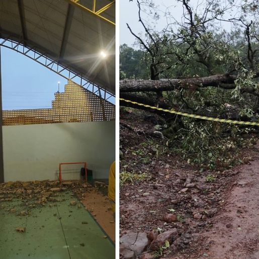 Temporal em SC deixa dezenas de famílias fora de casa