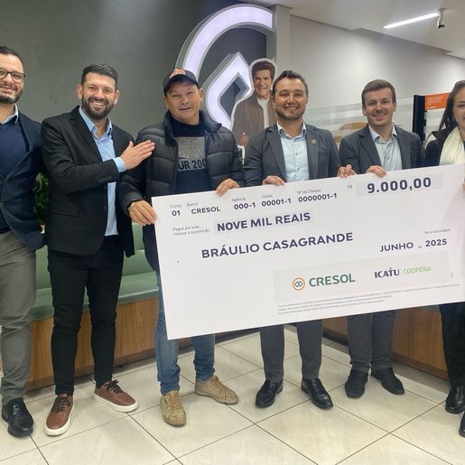 Cooperado de Saltinho é premiado com R$ 9 mil através do Seguro Prestamista da Cresol
