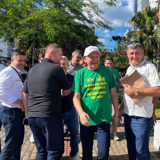 Luciano Hang visita terrenos e reafirma área preferida para Havan em SMO