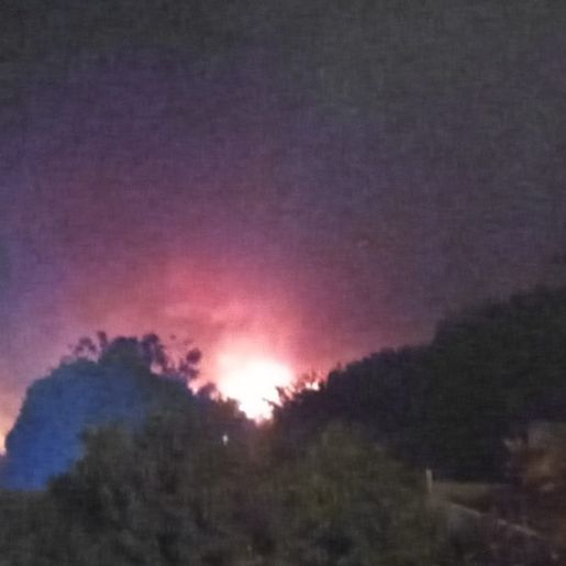 Loteamento no centro de Iporã do Oeste é atingido por incêndio