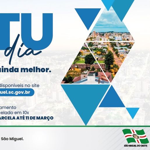 Cota única ou primeira parcela do IPTU de SMO vence na segunda-feira