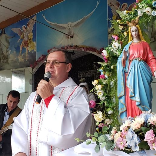 Missa de Nossa Senhora do Caravaggio reúne fiéis no interior de Iporã do Oeste