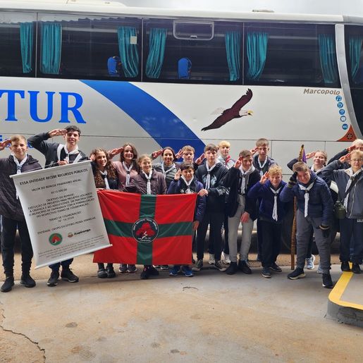 Grupo de Escoteiros de Itapiranga participa de evento em São Paulo