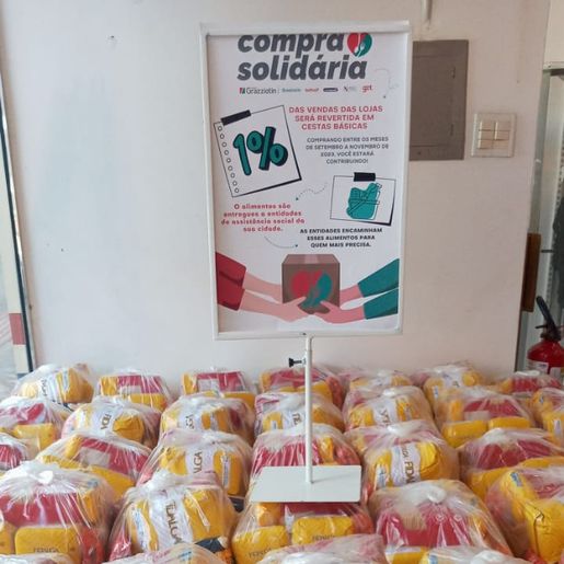 Grupo Grazziotin realiza doação de alimentos em São Miguel do Oeste