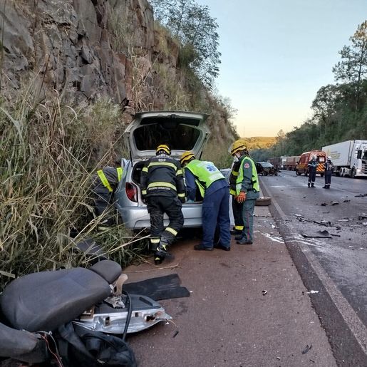 Homem morre em grave acidente na BR 282, em Maravilha
