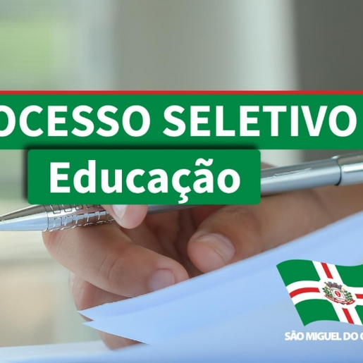 Educação realiza processo seletivo para contratação de professor e auxiliar de creche