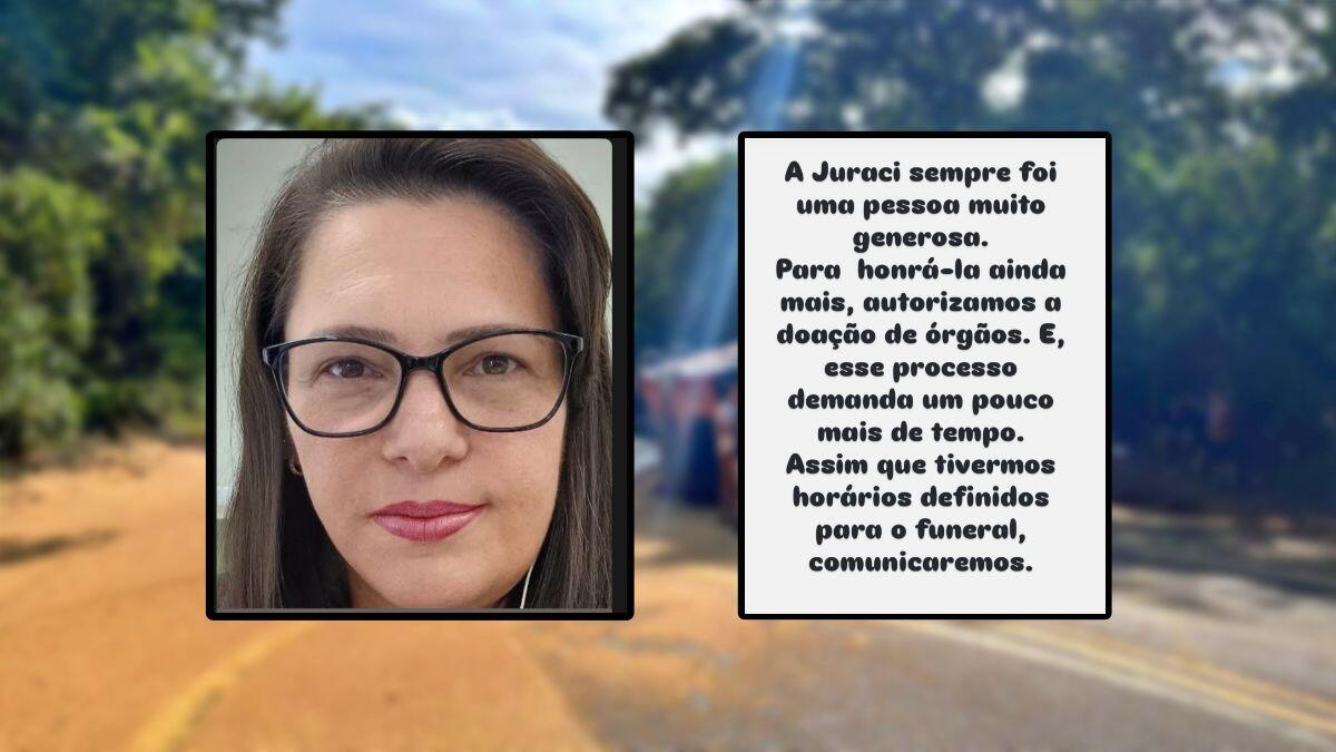 Família autoriza doação de órgãos de moradora de Descanso após morte por acidente na BR-282