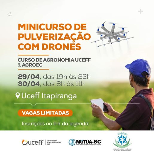 Uceff Itapiranga realiza minicurso de pulverização com Drone