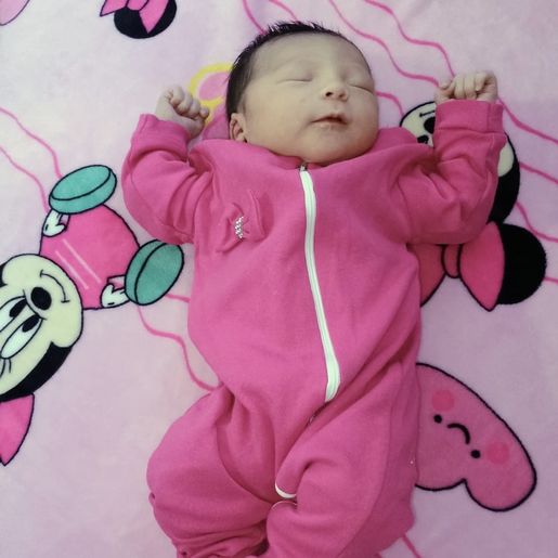 Primeira criança a nascer em 2025 em Campo Erê é uma menina